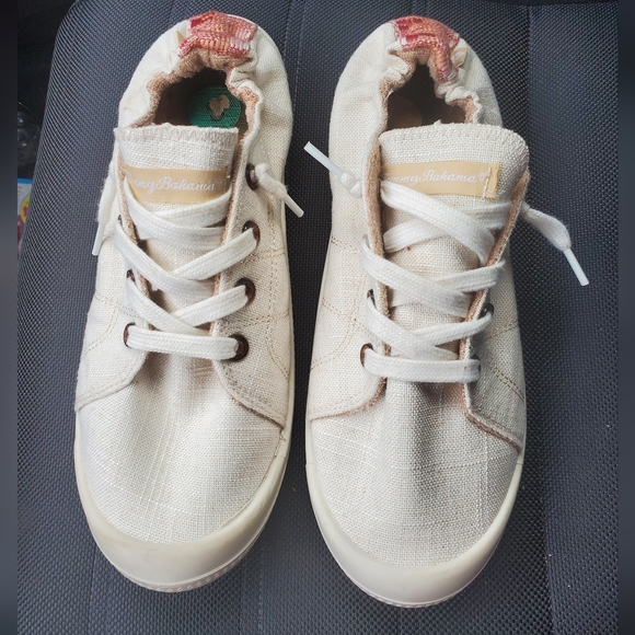 Tommy Bahama Shoes Tommy Bahama Wheat Color Textile Upper Memory Foam Womens Slip On